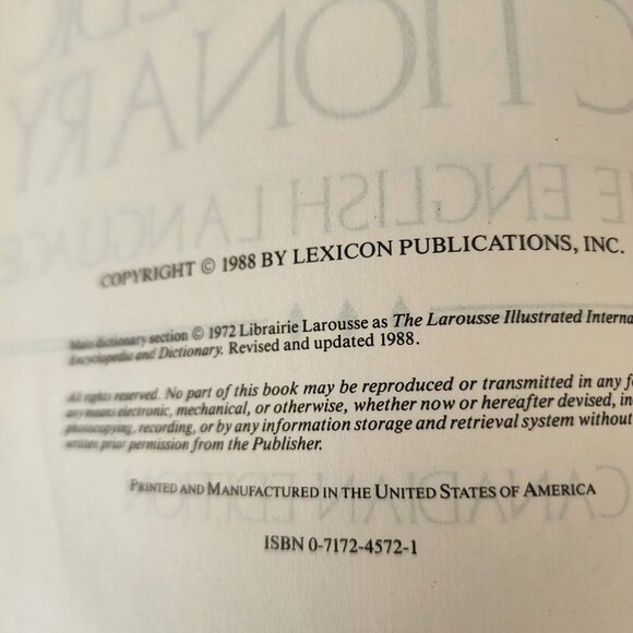 Vintage leather bound Webster's dictionary - Picture 2 of 9